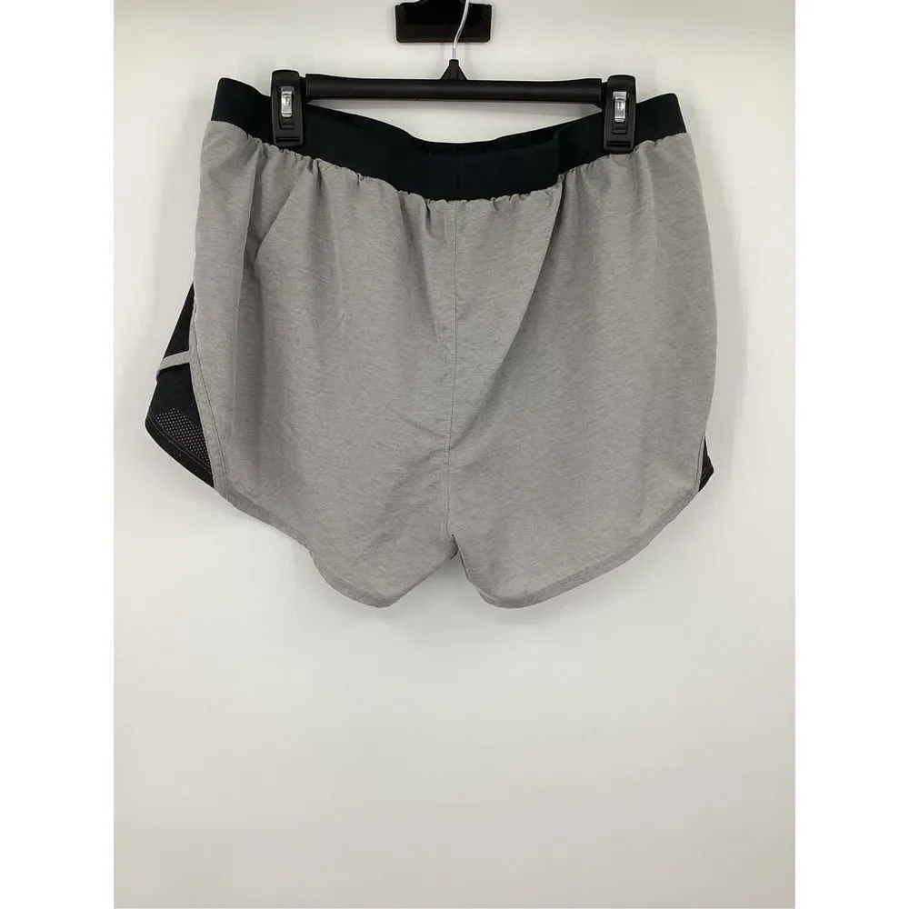 Womens Under Armour Lined Running Shorts XL‎ Gray